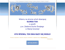 Tablet Screenshot of gloriatua.duchswiety.org